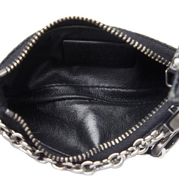 グッチ GGキャンバス ホースビット アクセサリーポーチ 115291 ブラック キャンバス レザー レディース GUCCI 【中古】