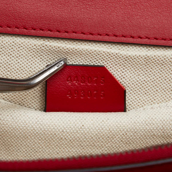 グッチ バンブー ディオニュソス ハンドバッグ ショルダーバッグ 2WAY 448075 レッド マルチカラー レザー レディース GUCCI 【中古】