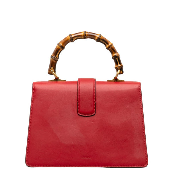 グッチ バンブー ディオニュソス ハンドバッグ ショルダーバッグ 2WAY 448075 レッド マルチカラー レザー レディース GUCCI 【中古】