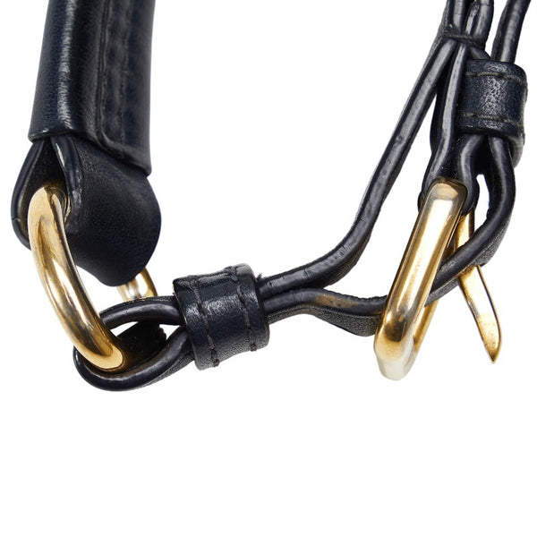 プラダ ロゴ ワンショルダーバッグ ネイビー ナイロン レディース PRADA 【中古】