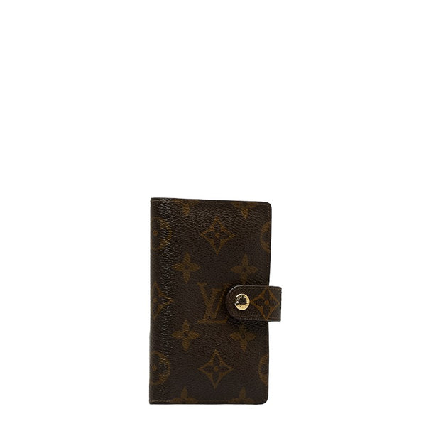 ルイ ヴィトン モノグラム MALLETIER ミニアジェンダ カードケース T56350 ブラウン PVC レディース LOUIS VUITTON 【中古】