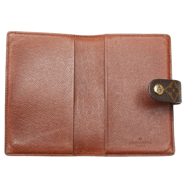 ルイ ヴィトン モノグラム MALLETIER ミニアジェンダ カードケース T56350 ブラウン PVC レディース LOUIS VUITTON 【中古】