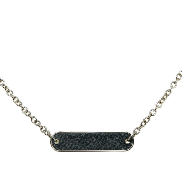 ルイ ヴィトン モノグラム エクリプス コリエ チェーン ピンロック ネックレス M68875 シルバー メタル PVC レディース LOUIS VUITTON 【中古】