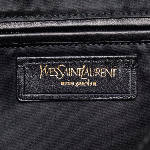 サンローラン レオパード 豹柄 ハンドバッグ ブラウン ブラック ハラコ レザー レディース SAINT LAURENT 【中古】