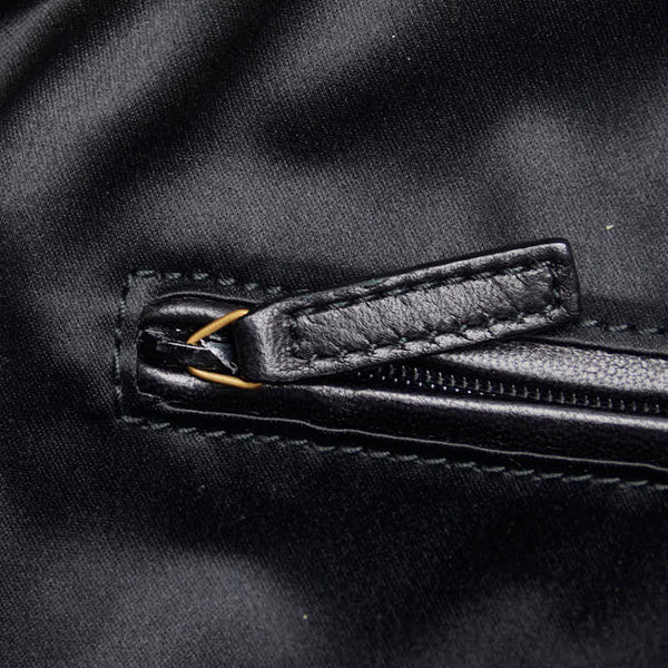 サンローラン レオパード 豹柄 ハンドバッグ ブラウン ブラック ハラコ レザー レディース SAINT LAURENT 【中古】