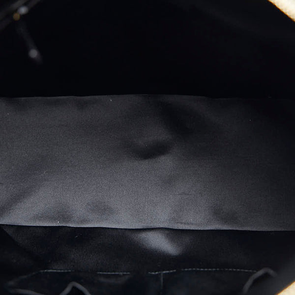 サンローラン レオパード 豹柄 ハンドバッグ ブラウン ブラック ハラコ レザー レディース SAINT LAURENT 【中古】