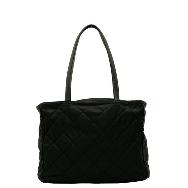 プラダ ハンドバッグ ブラック ナイロン レザー レディース PRADA 【中古】