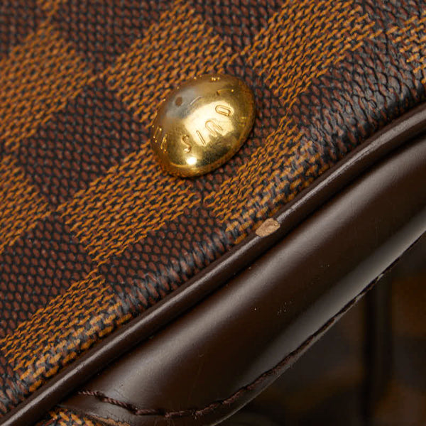 ルイ ヴィトン ダミエ ヴェローナPM ハンドバッグ トートバッグ N41117 ブラウン PVC レザー レディース LOUIS VUITTON 【中古】