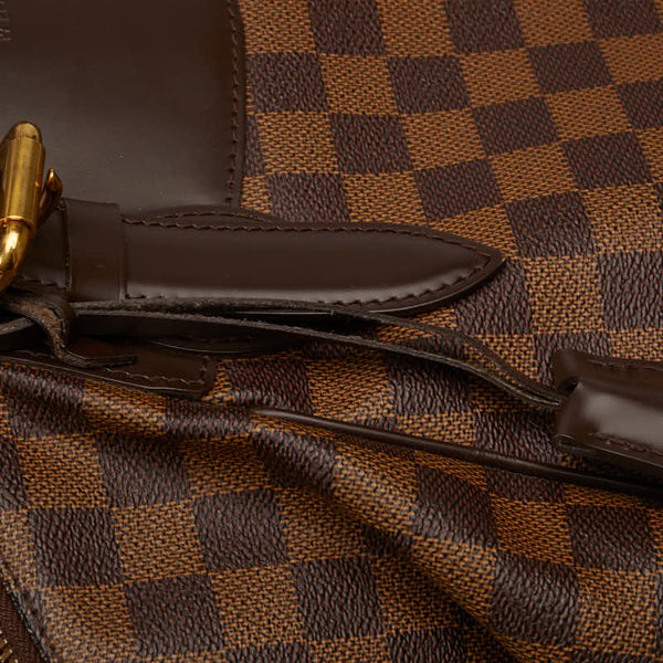 ルイ ヴィトン ダミエ ヴェローナPM ハンドバッグ トートバッグ N41117 ブラウン PVC レザー レディース LOUIS VUITTON 【中古】