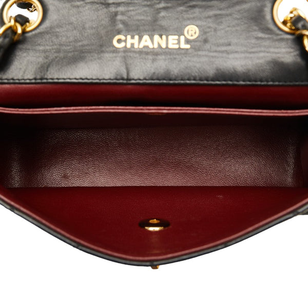 シャネル マトラッセ ココマーク チェーン ショルダーバッグ  ブラック ラムスキン レディース CHANEL 【中古】