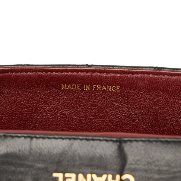 シャネル マトラッセ ココマーク チェーン ショルダーバッグ  ブラック ラムスキン レディース CHANEL 【中古】