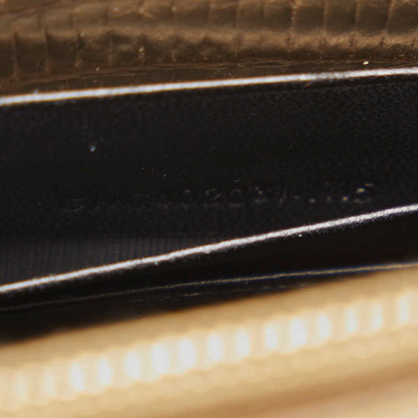 サンローラン チェーン ショルダーバッグ ピンクゴールド レザー レディース SAINT LAURENT 【中古】