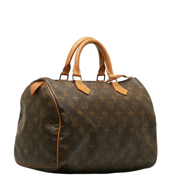ルイ ヴィトン モノグラム スピーディ30 ハンドバッグ ショルダーバッグ２WAY M41526 ブラウン PVC レザー レディース LOUIS VUITTON 【中古】