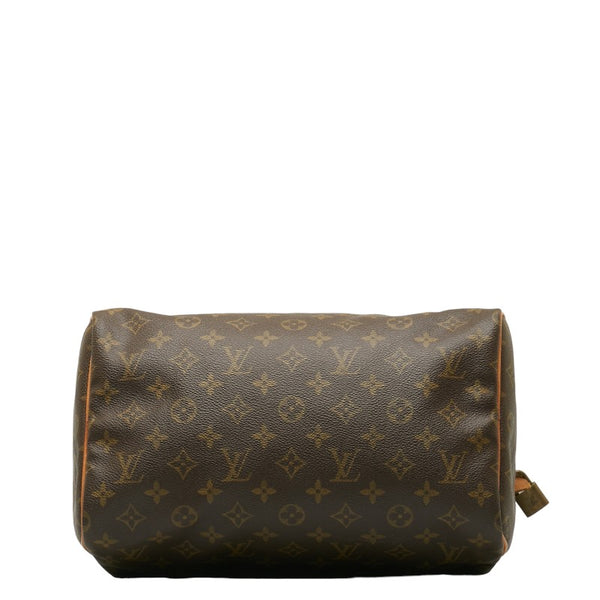 ルイ ヴィトン モノグラム スピーディ30 ハンドバッグ ショルダーバッグ２WAY M41526 ブラウン PVC レザー レディース LOUIS VUITTON 【中古】