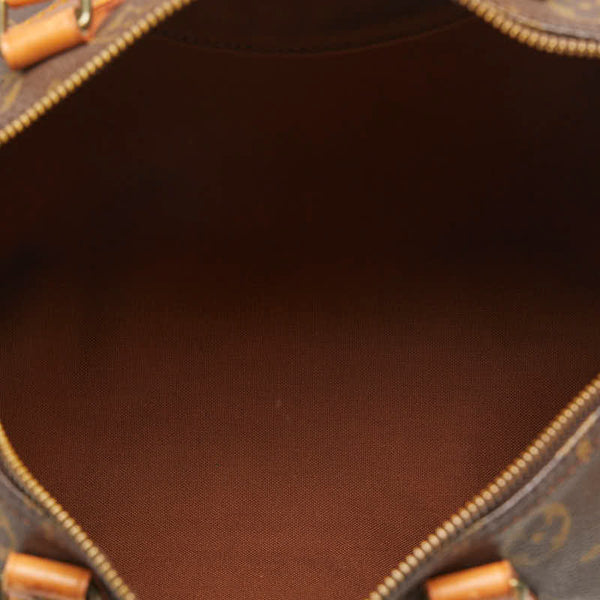 ルイ ヴィトン モノグラム スピーディ30 ハンドバッグ ショルダーバッグ２WAY M41526 ブラウン PVC レザー レディース LOUIS VUITTON 【中古】
