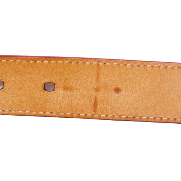 ルイ ヴィトン モノグラム ヴェルニ サンチュール ベルト M6980W ポムダムール レッド PVC レディース LOUIS VUITTON 【中古】
