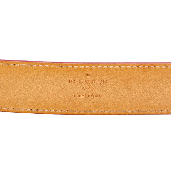 ルイ ヴィトン モノグラム ヴェルニ サンチュール ベルト M6980W ポムダムール レッド PVC レディース LOUIS VUITTON 【中古】