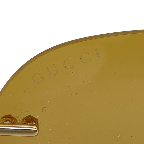 グッチ シェリーライン サングラス ゴールド マルチカラー プラスチック レディース GUCCI 【中古】