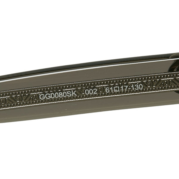 グッチ アジアンフィット バタフライ インターロッキングG サングラス GG0080SK ブラック プラスチック レディース GUCCI 【中古】