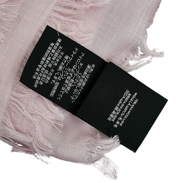 グッチ GG柄 ストール ピンク ウール シルク レディース GUCCI 【中古】