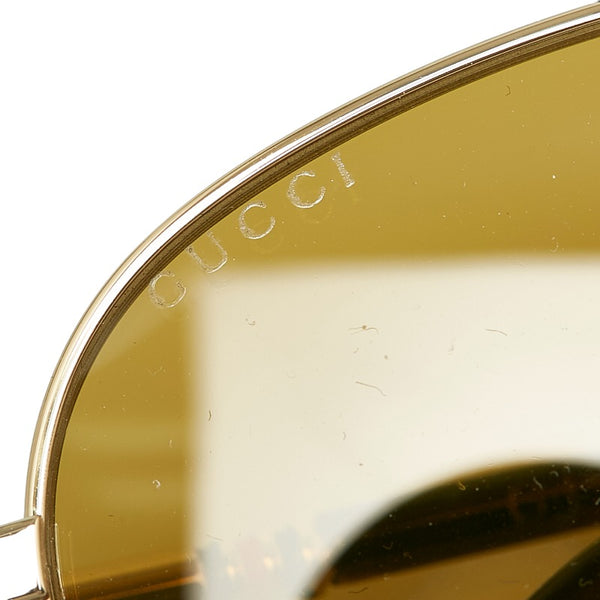 グッチ サングラス GG0388SA ブラウン マルチカラー プラスチック メンズ GUCCI 【中古】