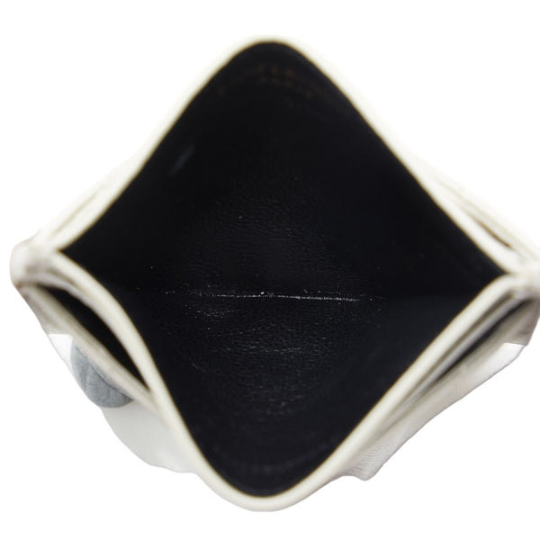 サンローラン キルティング カードケース パスケース 423291 ホワイト レザー レディース SAINT LAURENT 【中古】