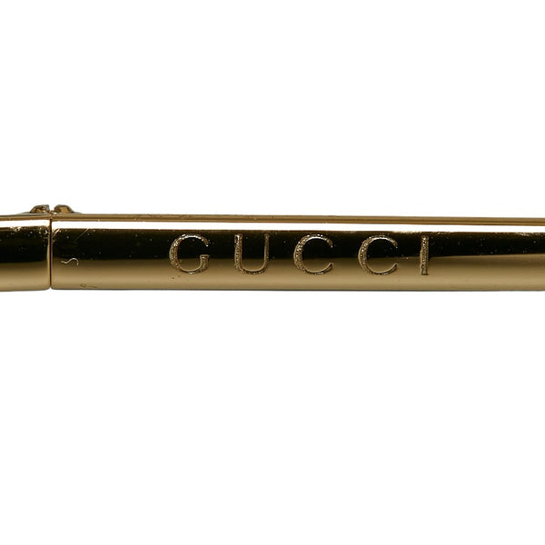 グッチ バタフライサングラス パール サングラス GG0252S ゴールド プラスチック レディース GUCCI 【中古】