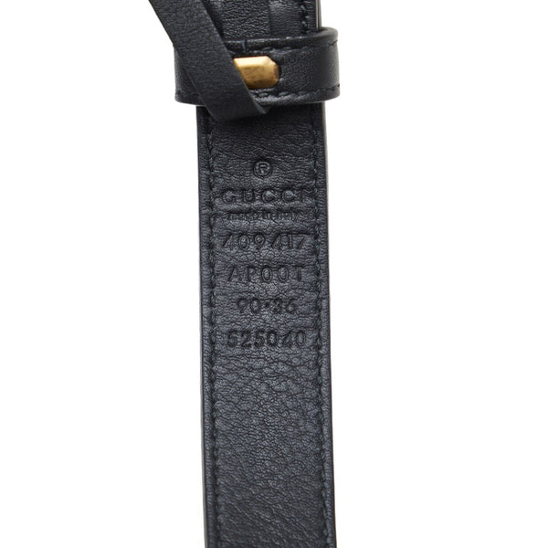 グッチ ダブルG GGマーモント ベルト 409417 ブラック レザー レディース GUCCI 【中古】