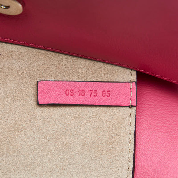 クロエ フェイ 斜め掛け ミニショルダーバッグ ピンク レザー スウェード レディース Chloe 【中古】