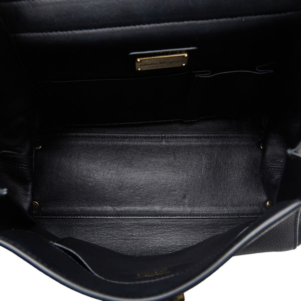 サルヴァトーレフェラガモ ソフィア スモール ガンチーニ トップハンドルバッグ ショルダーバッグ 2WAY DY-21 F606 ブラック レザー レディース Salvatore Ferragamo 【中古】