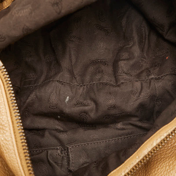 グッチ バンブー ホーボー タッセル ワンショルダー 232930 ブラウン レザー レディース GUCCI 【中古】