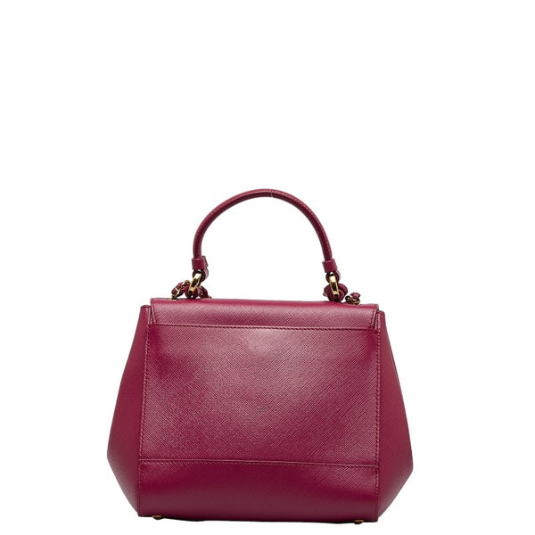 サルヴァトーレフェラガモ ヴァラ リボン ハンドバッグ ショルダーバッグ 2WAY EZ-21 F570 ピンク レザー レディース Salvatore Ferragamo 【中古】