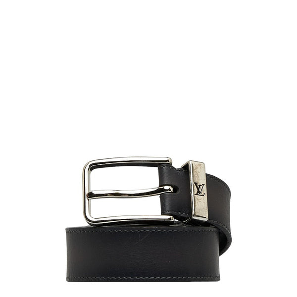 ルイ ヴィトン サンチュール ポンヌフ ベルト M0094 アントラシット ブラック レザー メンズ LOUIS VUITTON 【中古】