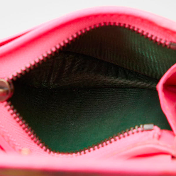 グッチ グッチズゥミ フローラルプリント 二つ折り財布 コンパクトウォレット 536353 ピンク マルチカラー PVC レザー レディース GUCCI 【中古】