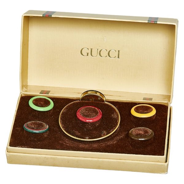 グッチ チェンジベゼル 腕時計 クオーツ ホワイト文字盤 メッキ レディース GUCCI 【中古】