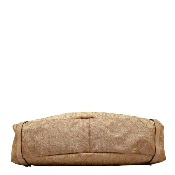 グッチ GGキャンバス アビー トートバッグ ハンドバッグ 130736 ピンク キャンバス レザー レディース GUCCI 【中古】