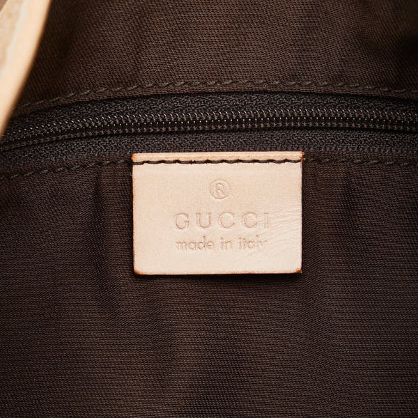 グッチ GGキャンバス アビー トートバッグ ハンドバッグ 130736 ピンク キャンバス レザー レディース GUCCI 【中古】