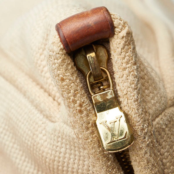 ルイ ヴィトン アンティグア カバMM トートバッグ ショルダーバッグ M40035 ベージュ レッド キャンバス レザー レディース LOUIS VUITTON 【中古】