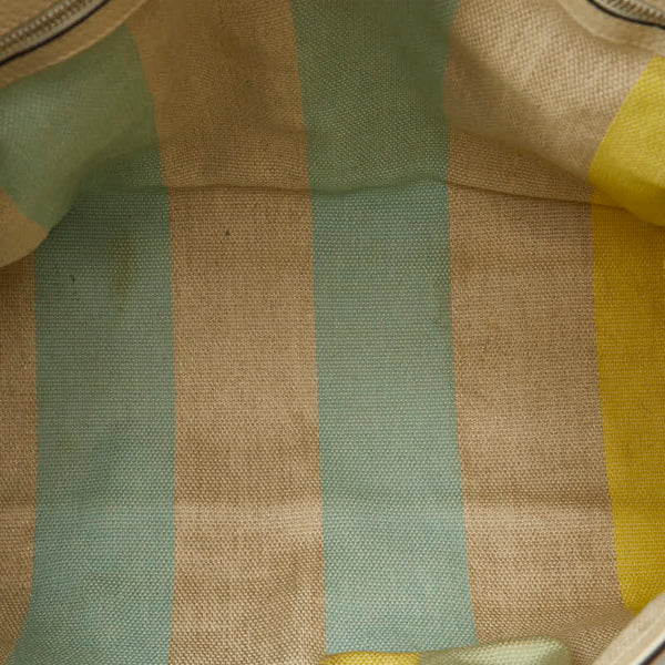 グッチ バンブー デイリー トートバッグ ショルダーバッグ 2WAY 370830 ホワイト レザー レディース GUCCI 【中古】