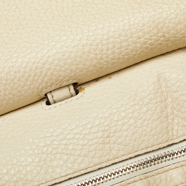 グッチ バンブー デイリー トートバッグ ショルダーバッグ 2WAY 370830 ホワイト レザー レディース GUCCI 【中古】