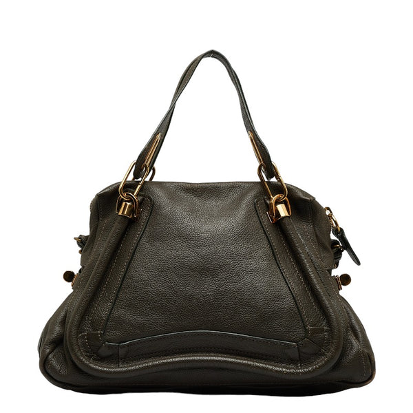 クロエ パラティ ハンドバッグ ショルダーバッグ 2WAY ブラウン レザー レディース Chloe 【中古】