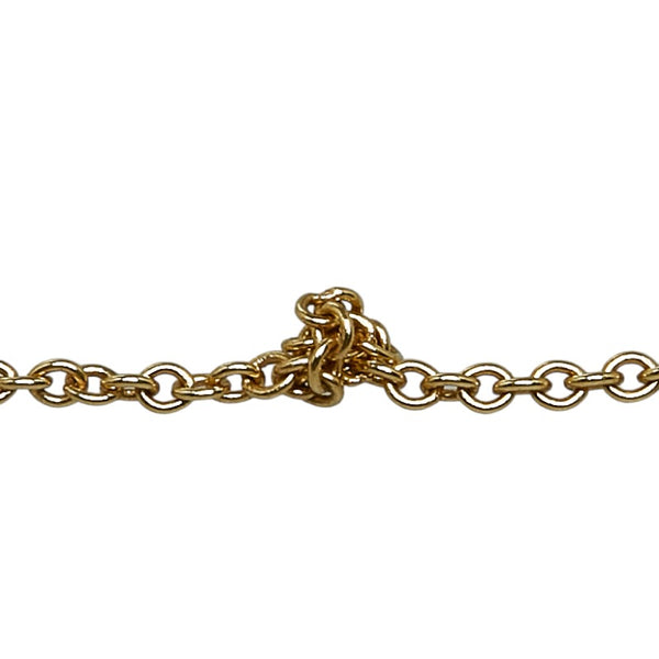 ティファニー バタフライ チェーン ネックレス K18YG イエローゴールド レディース TIFFANY&Co. 【中古】