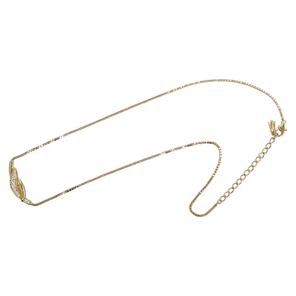 ポーラ K18YG イエローゴールド ダイヤ0.20ct チェーン ネックレス レディース POLA 【中古】