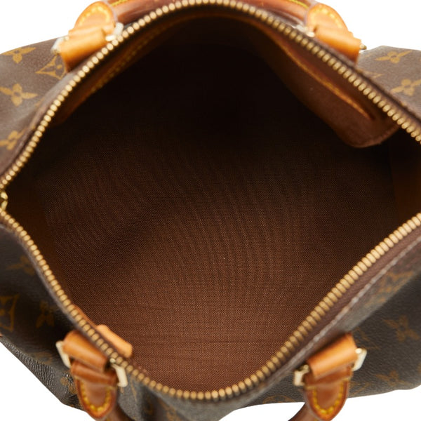 ルイ ヴィトン モノグラム スピーディ25 ミニボストンバッグ ハンドバッグ M41528 ブラウン PVC レザー レディース LOUIS VUITTON 【中古】