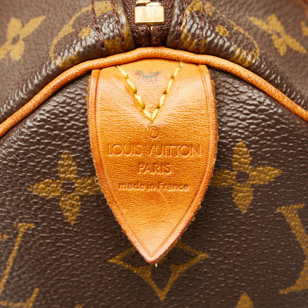 ルイ ヴィトン モノグラム スピーディ25 ミニボストンバッグ ハンドバッグ M41528 ブラウン PVC レザー レディース LOUIS VUITTON 【中古】