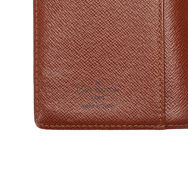 ルイ ヴィトン モノグラム アジェンダPM 6穴 手帳カバー R20005 ブラウン PVC レザー レディース LOUIS VUITTON 【中古】