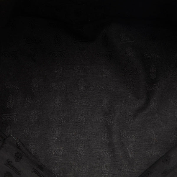 グッチ GGキャンバス  ハンドバッグ トートバッグ 211976 ベージュ ブラック キャンバス エナメル レディース GUCCI 【中古】