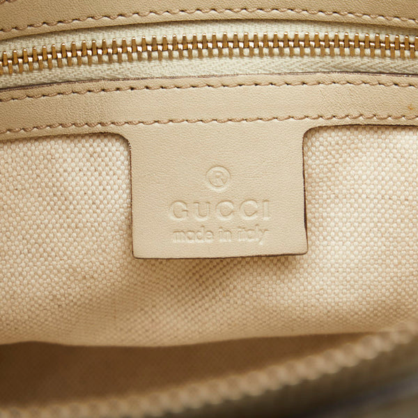 グッチ GGキャンバス シェリーライン ハンドバッグ 269894 ベージュ マルチカラー キャンバス レザー レディース GUCCI 【中古】