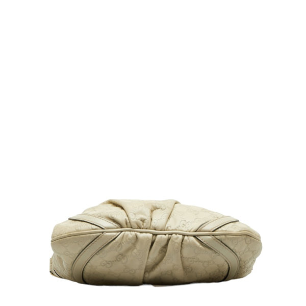 グッチ グッチシマ アビー 斜め掛け ショルダーバッグ 203257 ホワイト レザー レディース GUCCI 【中古】