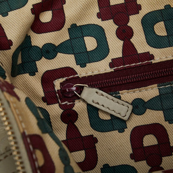 グッチ グッチシマ アビー 斜め掛け ショルダーバッグ 203257 ホワイト レザー レディース GUCCI 【中古】